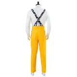 The Mask Jim Carrey Yellow Suit Cosplay Costume Men Uniform Outfit Halloween Carnival Costume