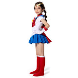 Anime Sailor Moon Halloween Carnival Suit Tsukino Usagi Cosplay Costume Kids Grils Dress Outfits