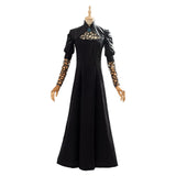 The Witcher Yennefer Cosplay Costume Black Party Long Dress Halloween Carnival Suit