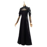 The Witcher Yennefer Cosplay Costume Black Party Long Dress Halloween Carnival Suit