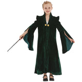 Harry Potter Halloween Carnival Suit Minerva McGonagall Cosplay Costume Kids Children Robe Coat