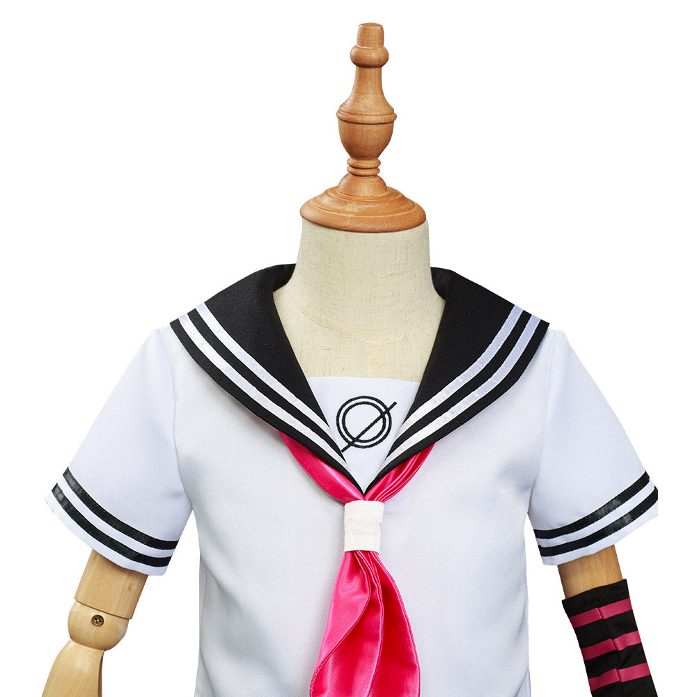 Danganronpa Dangan Rondo Halloween Carnival Suit Yuibu Miota Cosplay Costume Kids Girls School Uniform Dress Outfits