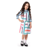 Stranger Things Season 4 11 Cosplay Costume Kids Girls Dress Outfits Halloween Carnival Suit