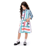 Stranger Things Season 4 11 Cosplay Costume Kids Girls Dress Outfits Halloween Carnival Suit