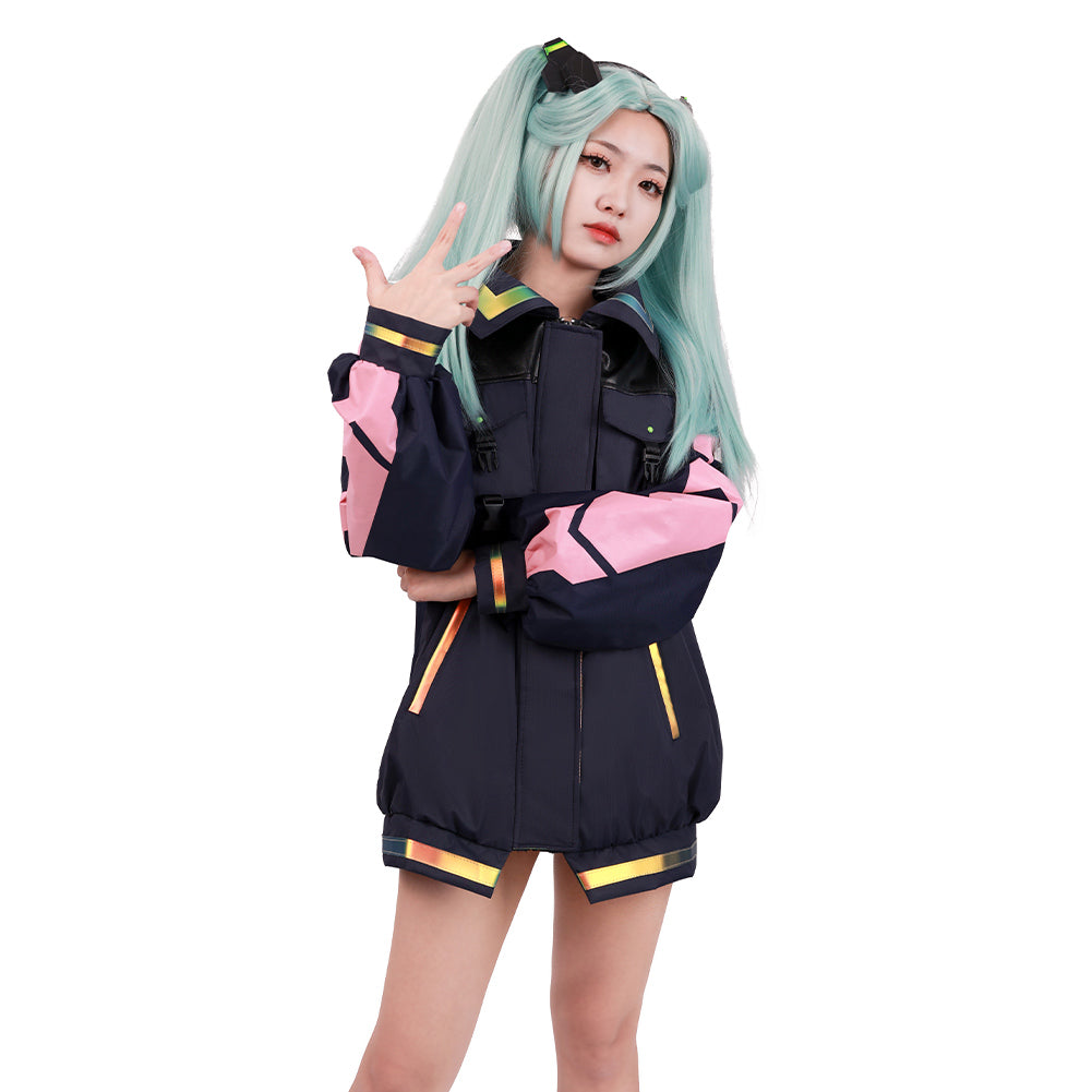 Anime Cyberpunk Edgerunners Rebecca Cosplay Costume Wig Jacket