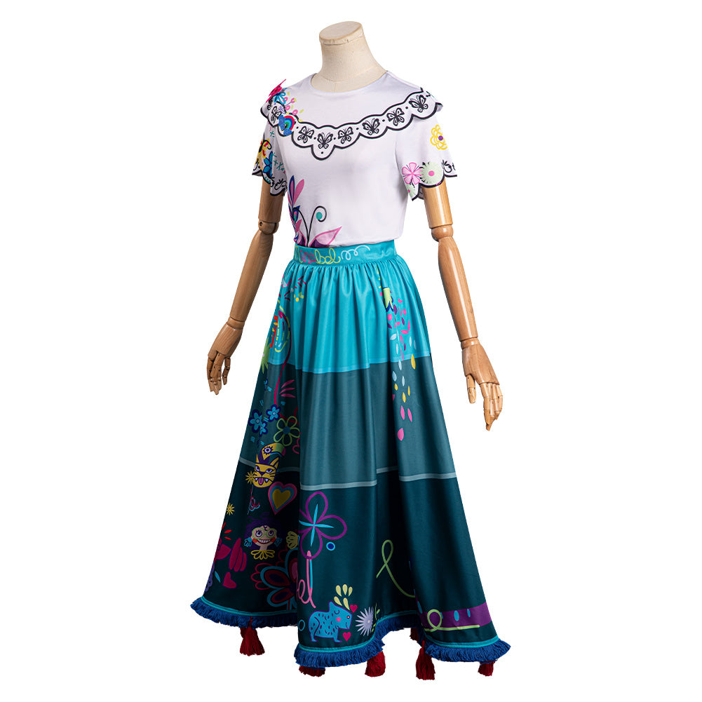 Encanto Mirabel Dress Outfits Cosplay Costume Halloween Carnival Suit