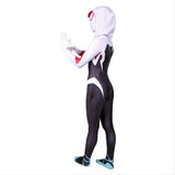 Spider-Man: Into the Spider-Verse Gwen Kids Girls Outfit Cosplay Costume Halloween Carnival Suit