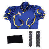 Game Street Fighter(SF) Halloween Carnival SuiChun-Li Cosplay Costume Cheongsam  Dress Outfits t