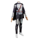 Kids Children Cosplay Costume Cloak  Jumpsuit Outfits Halloween Carnival Party Disguise Suit The Mandalorian Season 3