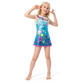 Kids Children Encanto Mirabel Cosplay Costume  A-shape Jumpsuit Sleepwear Outfits Halloween Carnival Suit cossky®