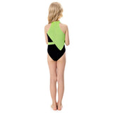 Kim Possible Shego Swimsuit Cosplay Costume Kids Girls Jumpsuit  Swimwear Outfits Halloween Carnival Suit
