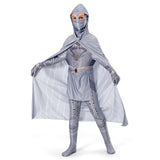 Kids Children Moon Knight Marc Spector Cosplay Costume Jumpsuit Cloak Outfits Halloween Carnival Suit