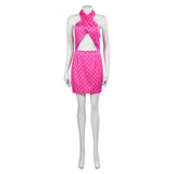 Barbie Cosplay Costume Pink Spots Dress Outfits Halloween Carnival Suit