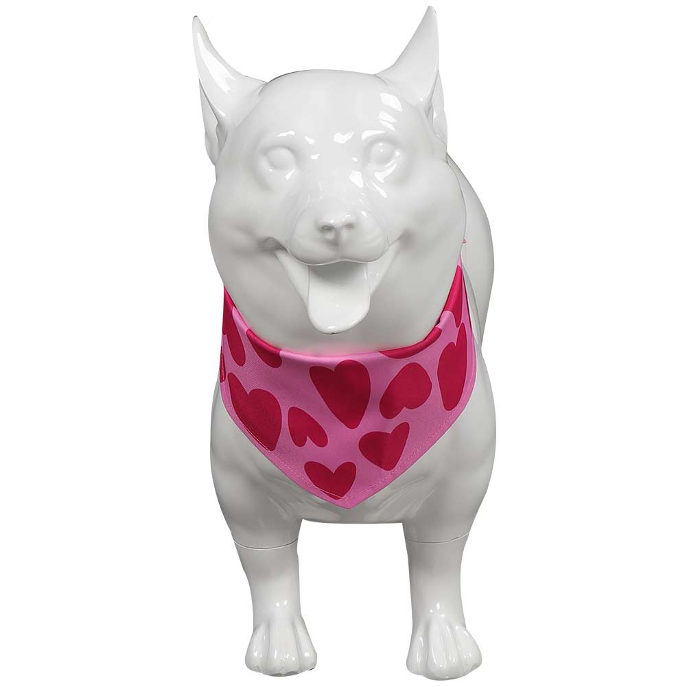Barbie Pet Dog Pink Love Print Scarf Cosplay Costume Halloween Carnival Suit