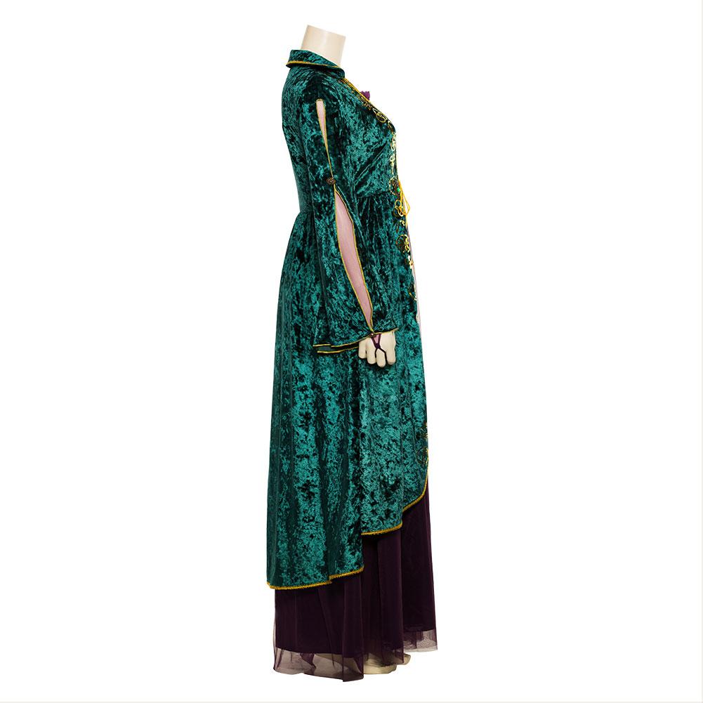 Hocus Pocus Winifred Sanderson Cosplay Costume Outfit Dress Suit Uniform