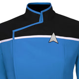 Star Trek: Lower Decks Season 1 Blue Uniform Shirt Top Cosplay Costume Halloween Carnival Suit