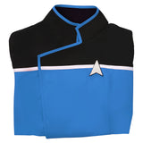 Star Trek: Lower Decks Season 1 Blue Uniform Shirt Top Cosplay Costume Halloween Carnival Suit