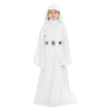 Kids Leia Princess Cosplay Costume Halloween Carnival Suit