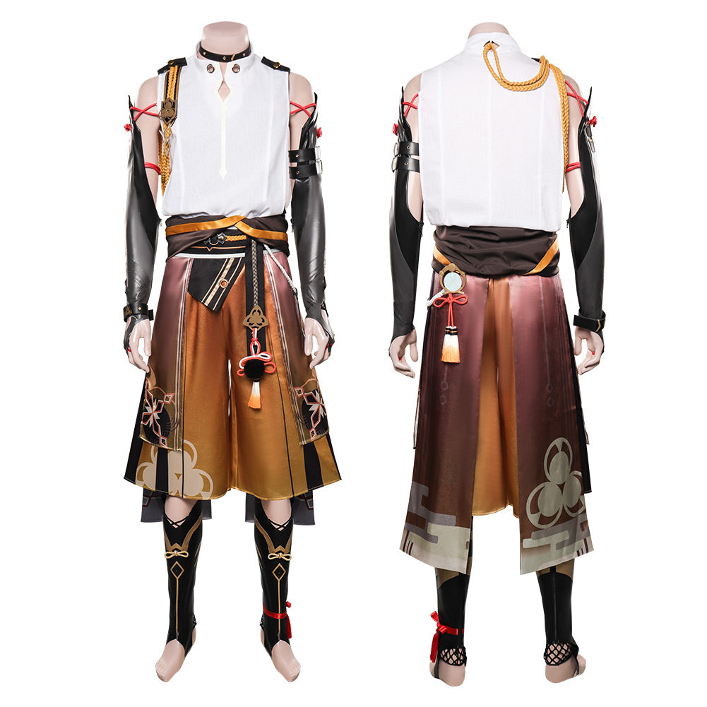 Genshin Impact Shikanoin Heizou Cosplay Costume Coat Pants Outfits  Halloween Carnival Suit