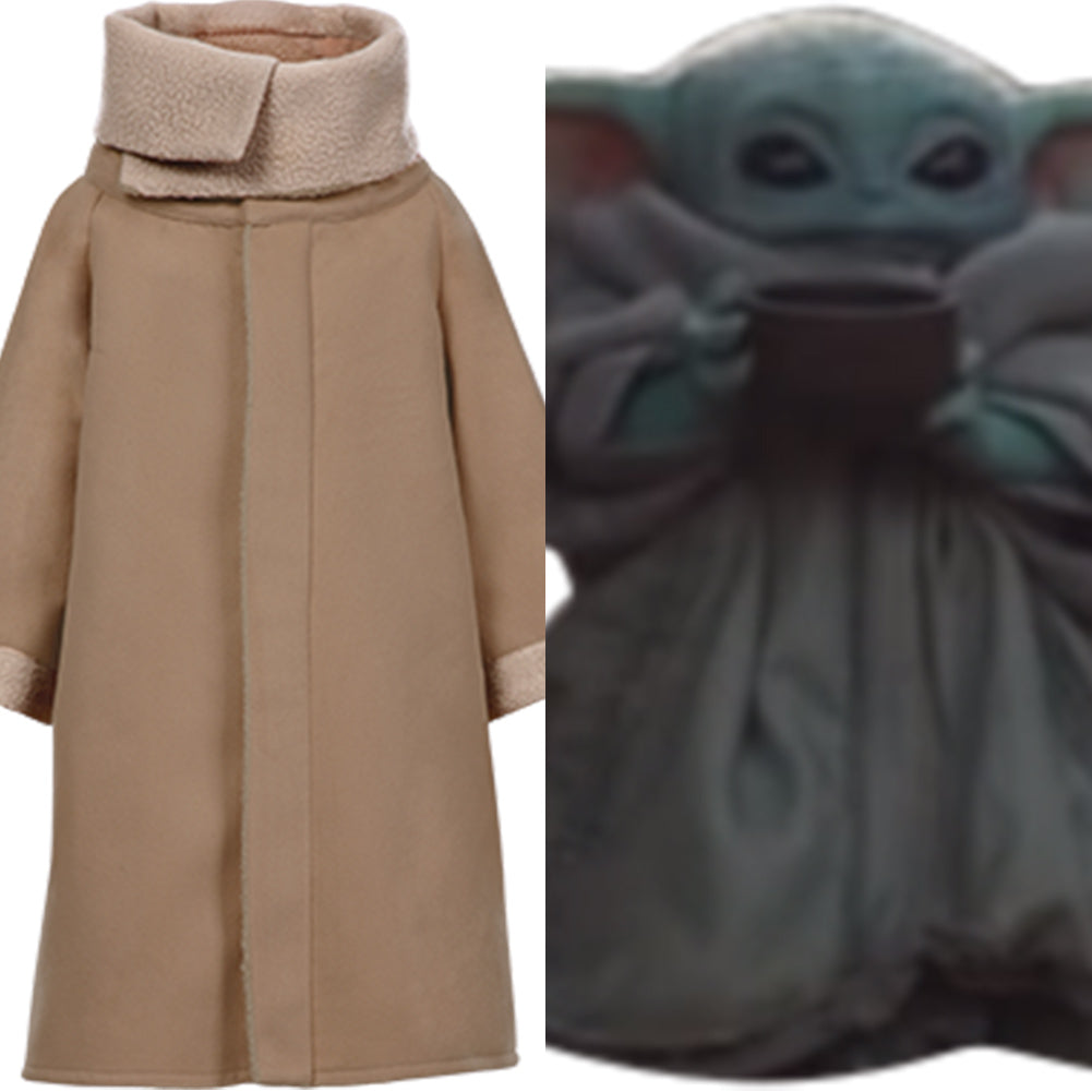 Star Wars The Mandalorian Fleece Lined Coat Baby Yoda Cosplay Costume
