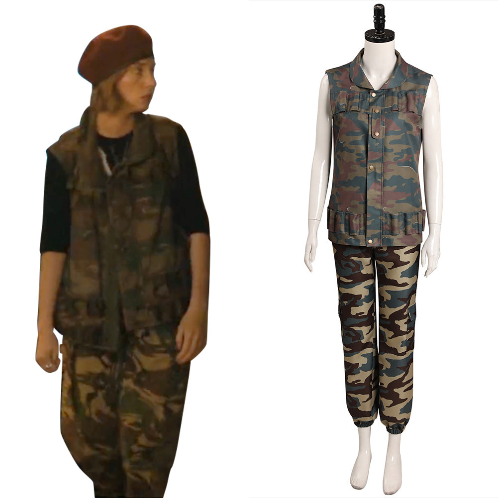 Stranger Things Season 4 - Robin Buckley Camouflage Cosplay Costume Outfits Halloween Carnival Suit