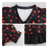 SPY×FAMILY Anya Forger Cosplay Costume Strawberry Dress Outfits Halloween Carnival Suit
