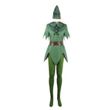 Peter Pan Cosplay Costume Jumpsuit Hat Belt Halloween Carnival Party Disguise Suit