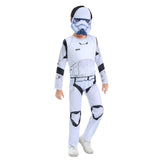 Kids Star Wars white Solider Cosplay Costume Jumpsuit  Mask Outfits Halloween Carnival Suit