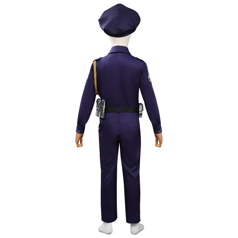 Kids Children 2022 Zootopia 2 Nick Cosplay Costume Police Uniform Outfits Halloween Carnival Suit