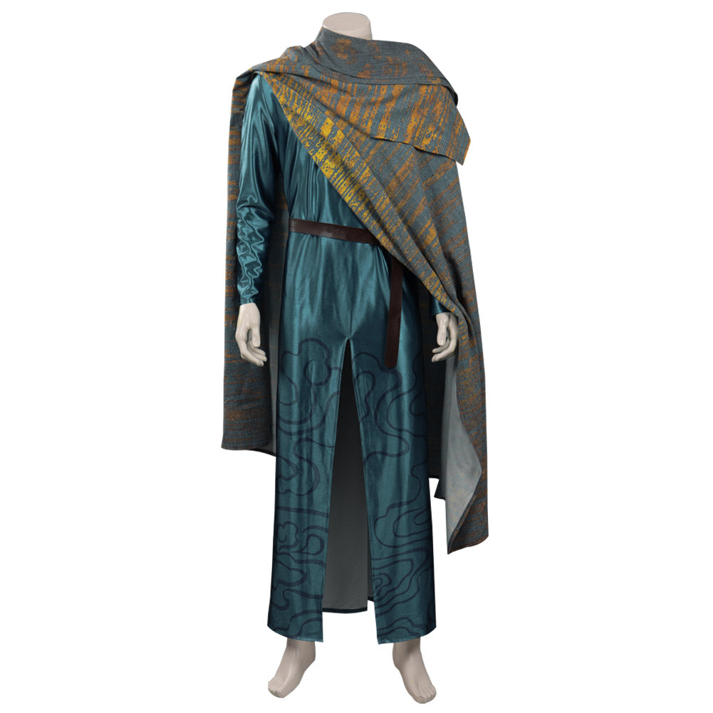 The Lord of the Rings: The Rings of Power Season 1 Elrond Cosplay Costume Cloak Belt Outfits Halloween Carnival Suit