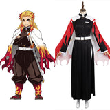 Women Demon Slayer Rengoku Kyoujurou Cosplay Costume Outfits Halloween Carnival Suit
