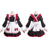 Oshi No Ko My Idol's Child Arima Kana Red Maid Dress Outfits Cosplay Costume Halloween Carnival Suit