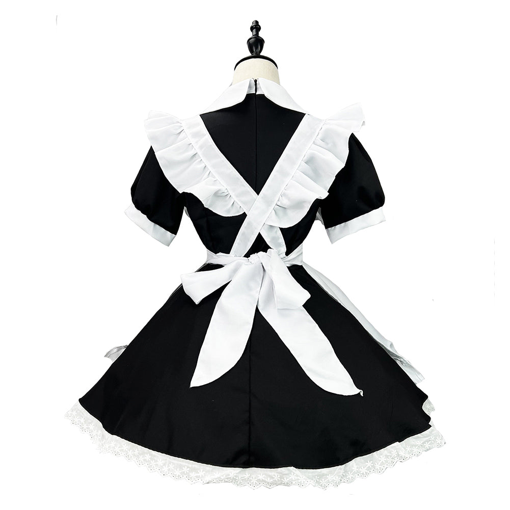 K-ON Mio Akiyama Cosplay Costume Maid Dress Outfits Halloween Carnival Suit