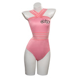 Cosplay Costume Halloween Carnival Party Disguise Suit pink lady swimsuit Grease: Rydell High Cheerleader