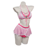 The Super Mario Bros. Movie Princess Peach Cosplay Costume Swimsuit  Fancy Outfit Halloween Carnival Suit