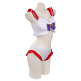 Sailor Moon Huo Yeli Swimsuit Cosplay Costume Bikini Top Shorts Outfits Halloween Carnival Suit