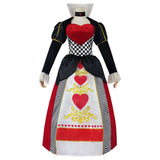 Queen Of Hearts Cosplay Costume Red Queen Dress Outfits Halloween Carnival Suit