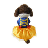 Snow White Pet Costume Princess Puppy Dress Snow White Pet Apparel for Party Special Events Costume