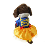 Snow White Pet Costume Princess Puppy Dress Snow White Pet Apparel for Party Special Events Costume