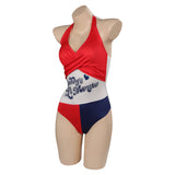 Joker Ugly Harley Quinn Original Design Swimsuit Cosplay Costume Halloween Carnival Suit