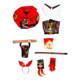 Genshin Impact Halloween Carnival Suit Amber Cosplay Costume Jumpsuit Outfit