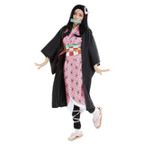 Demon Slayer: Kimetsu no Yaiba Halloween Carnival Suit Kamado Nezuko Cosplay Costume Adult Kimono Outfit