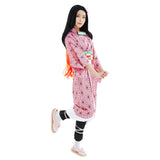 Demon Slayer: Kimetsu no Yaiba Halloween Carnival Suit Kamado Nezuko Cosplay Costume Adult Kimono Outfit