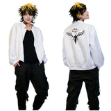 Tokyo Revengers Valhalla Uniform Coat Kazutora Hanemiya  Cosplay Costumes White Jacket Halloween Carnival Suit