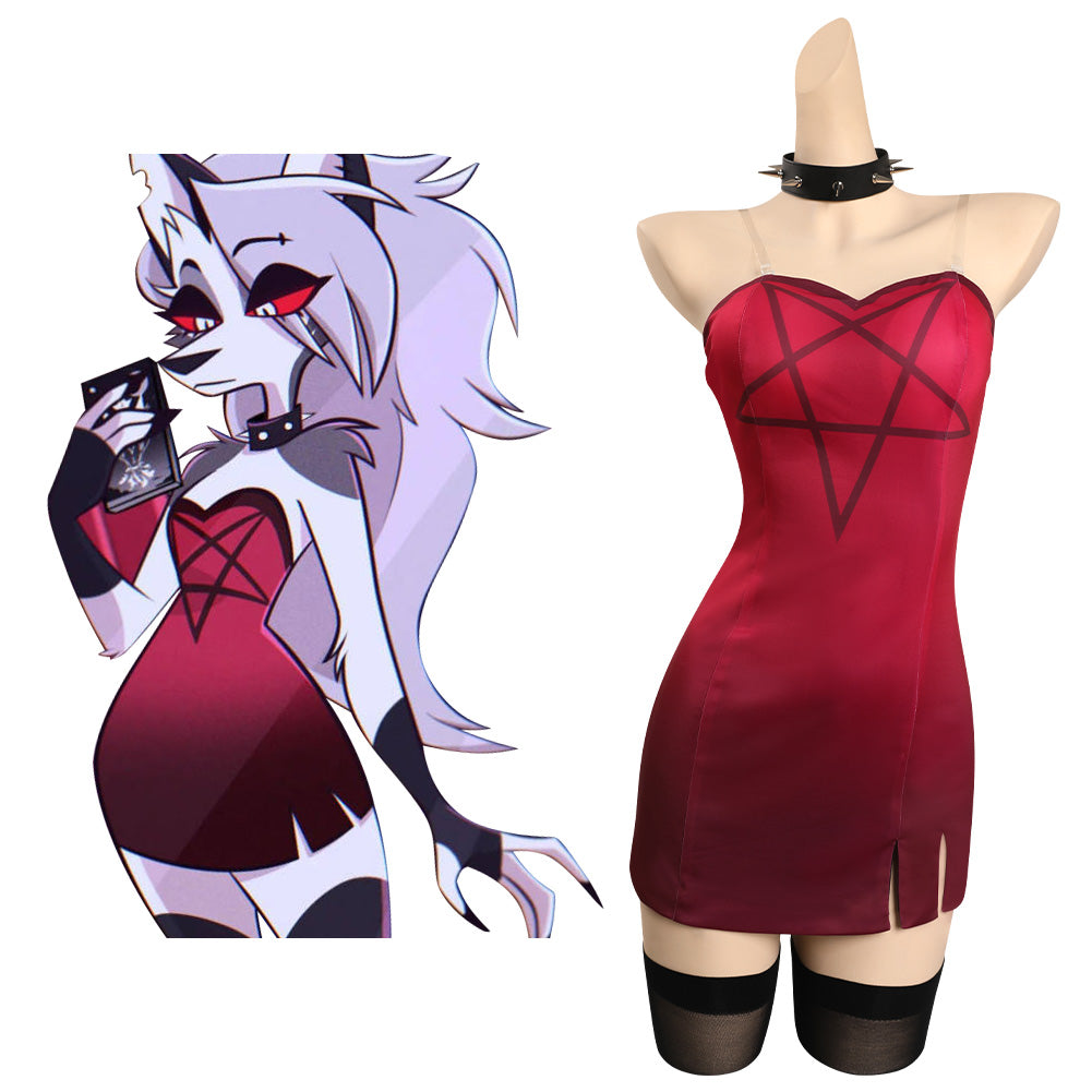 Helluva Boss - Loona CCosplay Costume Dress Outfits Halloween Carnival Cosplaysky.ca Helluva Boss - Loona CCosplay Costume Dress Outfits Halloween Carnival Cosplaysky.ca