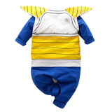 Vegeta IV Cosplay Costume Cartoon Infant Jumpsuit Onesie Flannel Halloween Fancy Dress Rompers