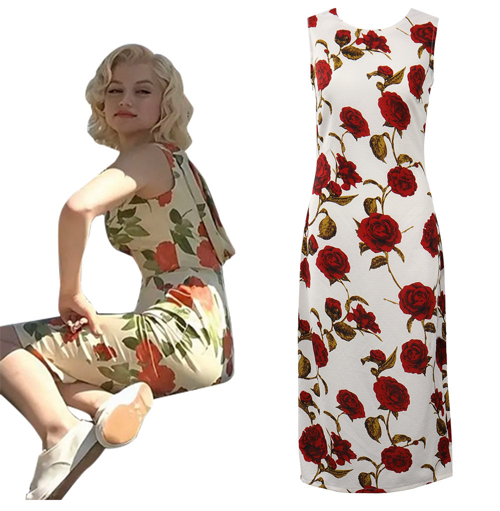 BLonde：Norma  jeane Cosplay Costume Dress Outfits Halloween Carnival Party Suit