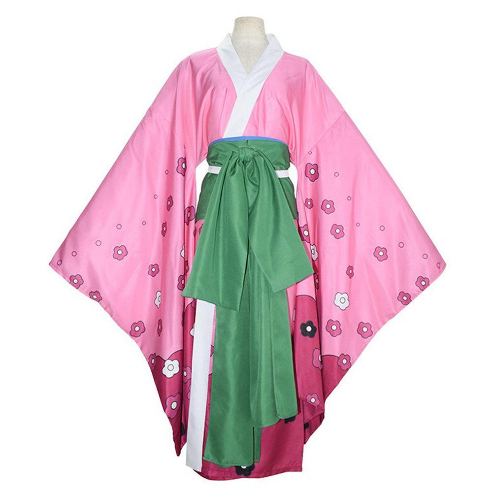 One Piece Kozuki Hiyori Cosplay Costume Kimono Outfits Halloween Carnival Suit