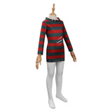 Kids Children A Nightmare On Elm Street：Freddy Krueger Cosplay Costume Girls Dress Outfits Halloween Carnival Suit