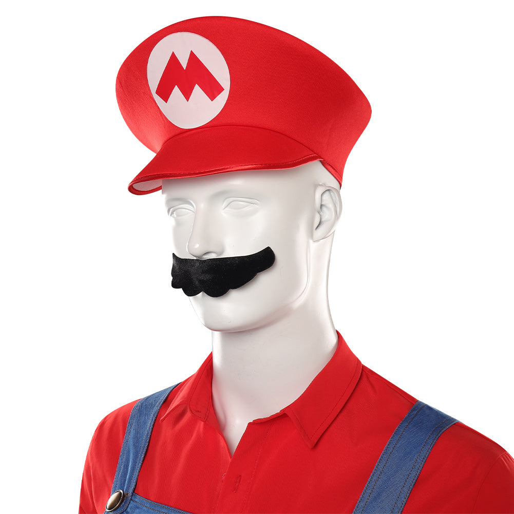 The Super Mario Bros. Movie-Mario Cosplay Costume Shirt Hat Outfits Ha ...